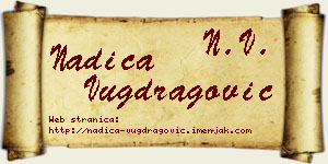 Nadica Vugdragović vizit kartica